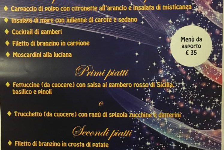 La vigilia di natale non vuoi cucinare?